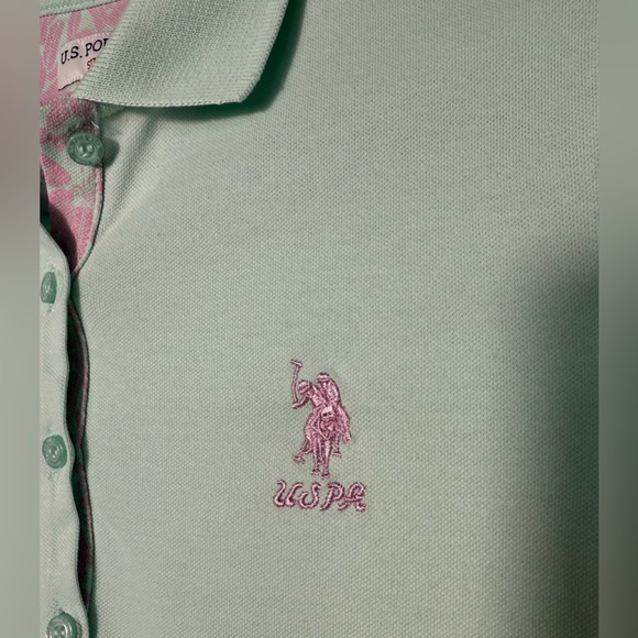 U. S. Polo Assn. Polo shirt, S, Water Green, condition- perfect - Picture 5 of 7